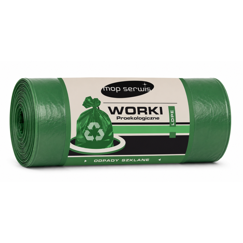 Worki na śmieci 35L LDPE Zielony 25 szt